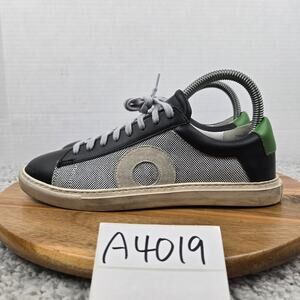 Oliver Cabell Womens 37 Low 1 Shamrock Distressed Lace Up Casual Daily Sneaker